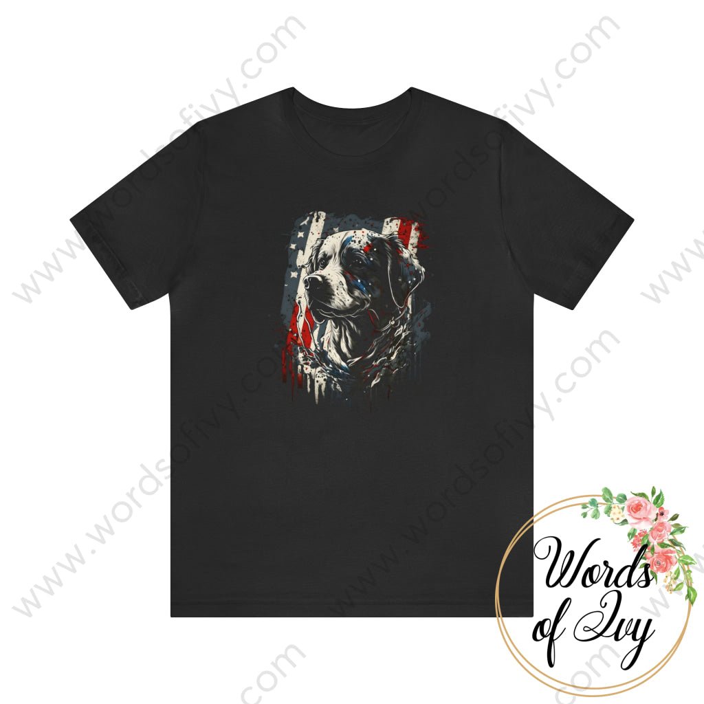 Adult Tee - Patriotic Dog 230423013 | Nauti Life Tees