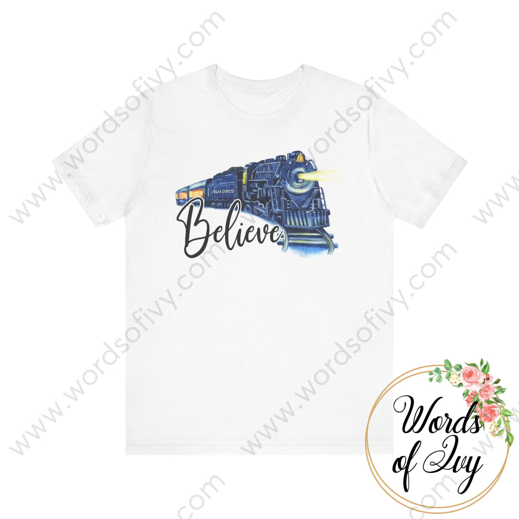 Adult Tee - Polar Express Believe 220926005 White / S T-Shirt