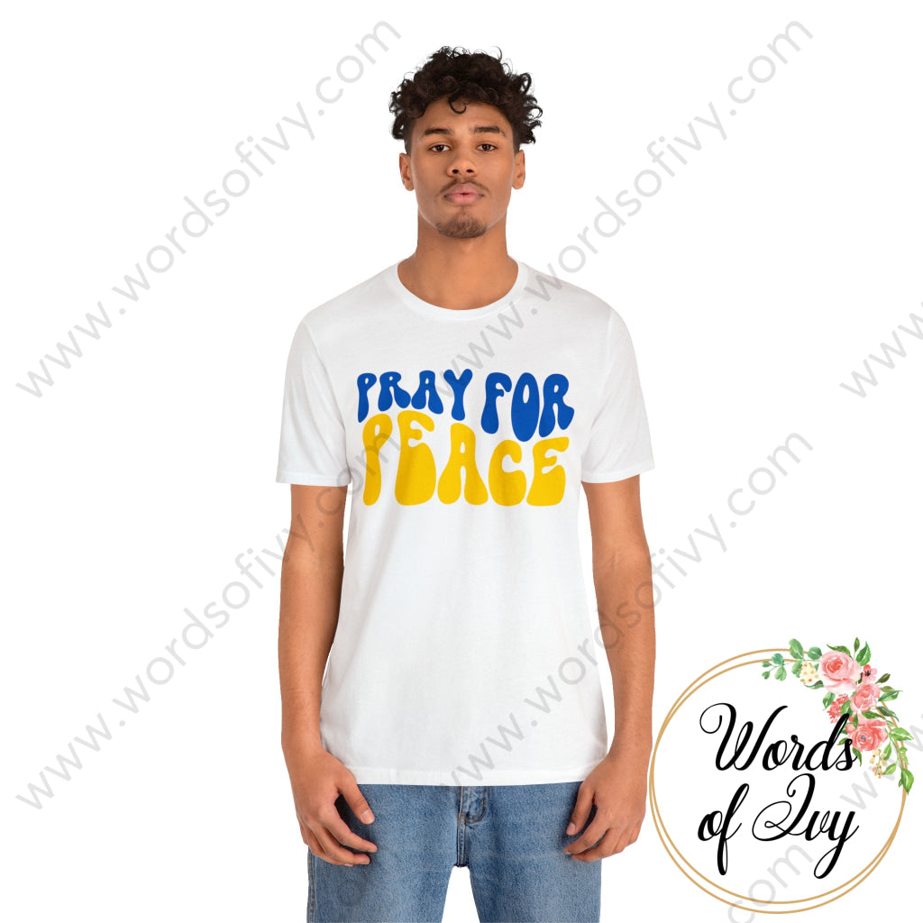 Adult Tee - Pray For Peace Ukraine 220305015 T-Shirt
