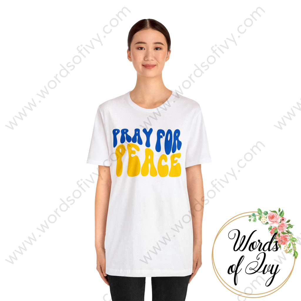 Adult Tee - Pray For Peace Ukraine 220305015 T-Shirt