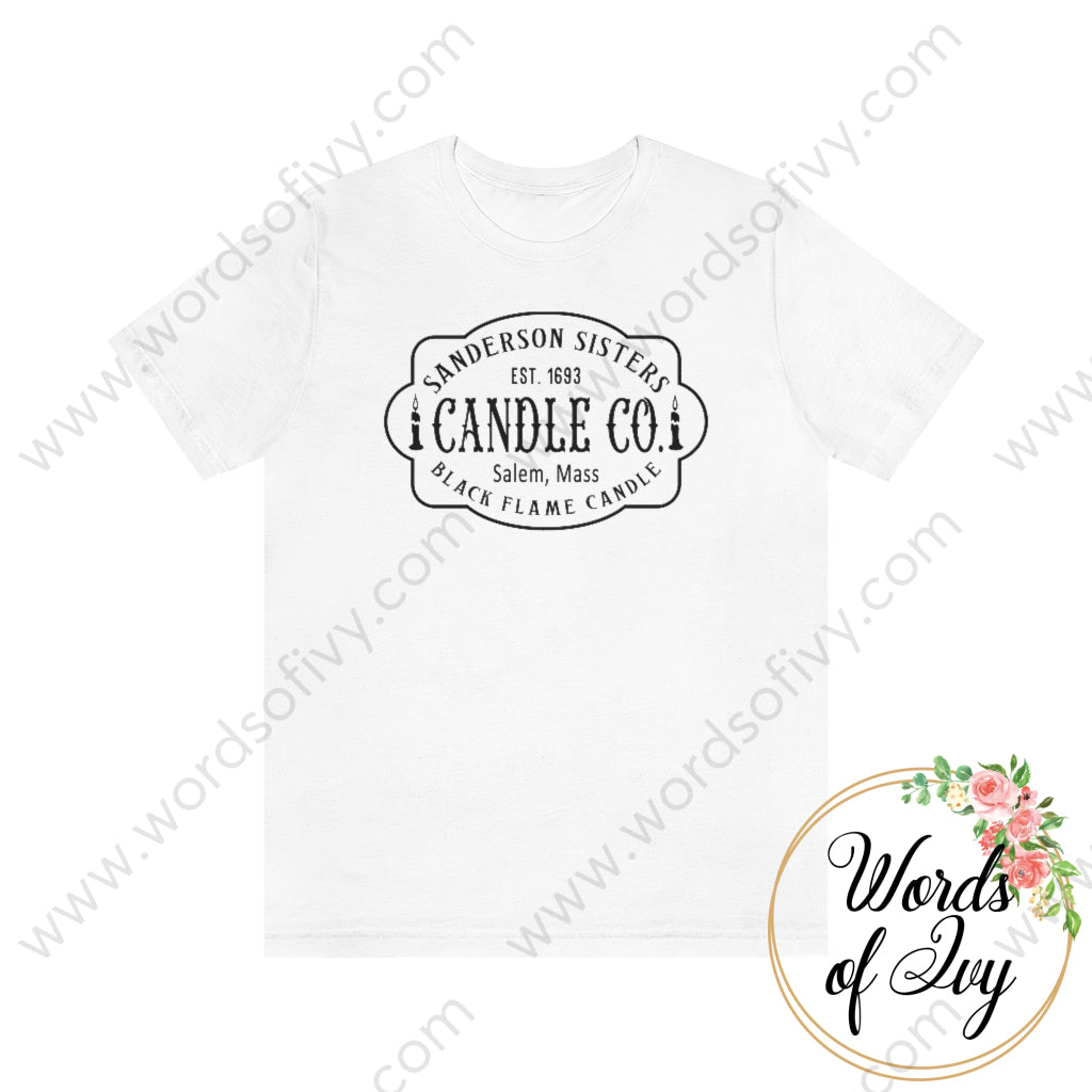 Adult Tee - Sanderson Sisters Candle Co 220814003 White / S T-Shirt