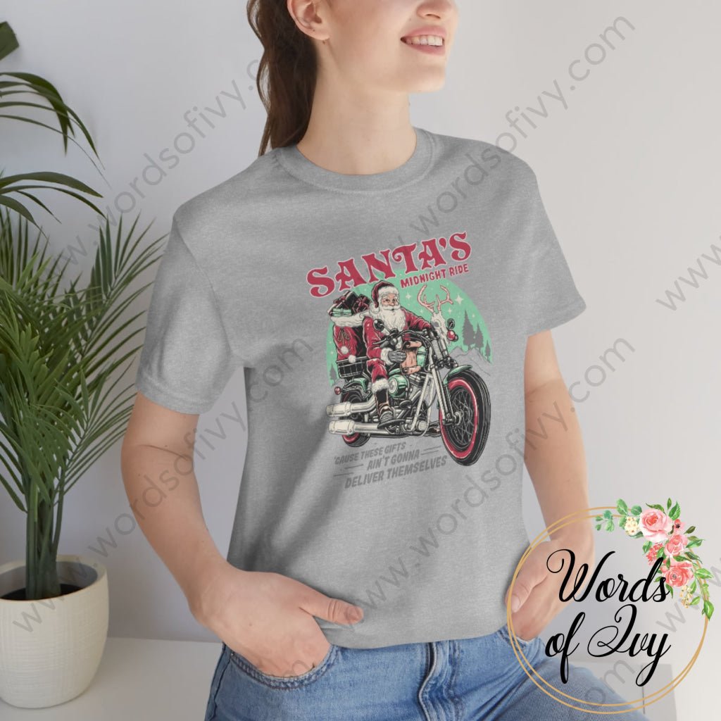 Adult Tee - Santas Midnight Ride 221108009 T-Shirt