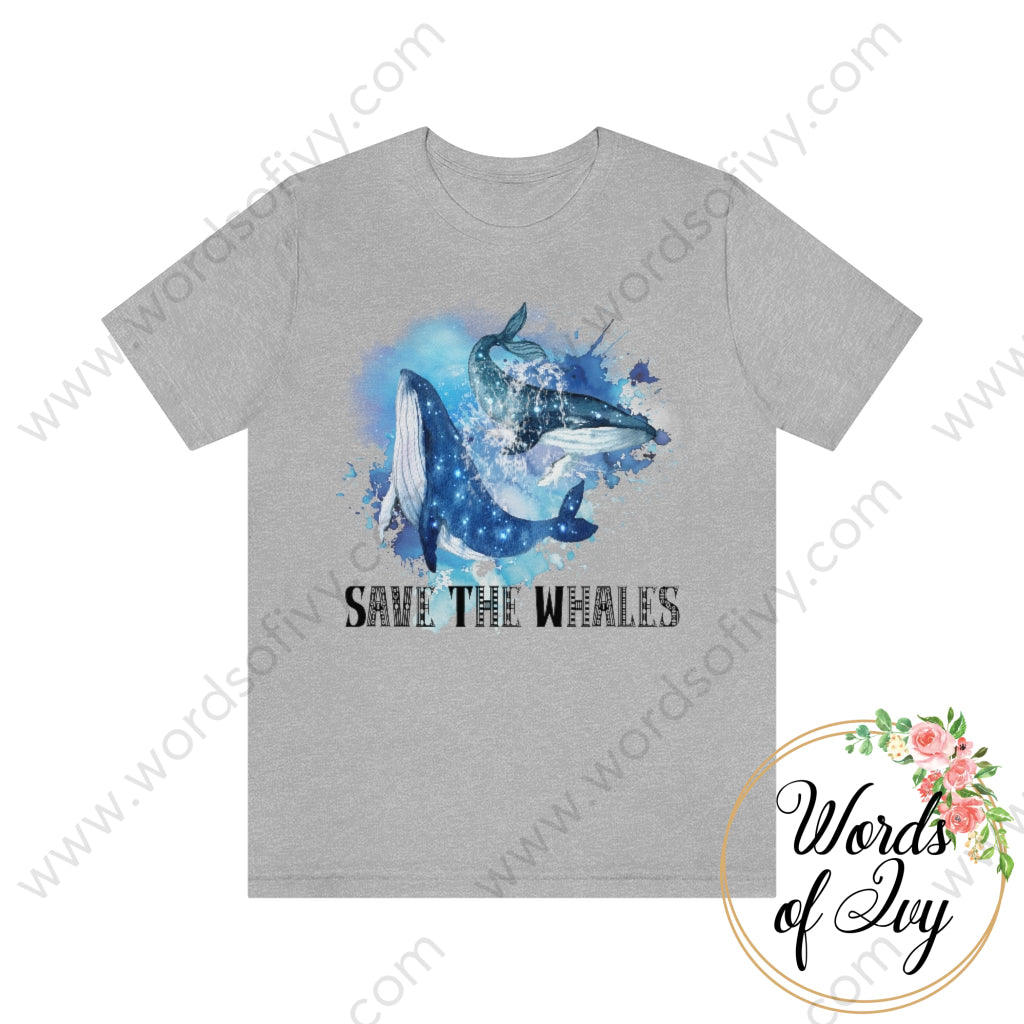 Adult Tee - Save The Whales 220417002 Athletic Heather / S T-Shirt