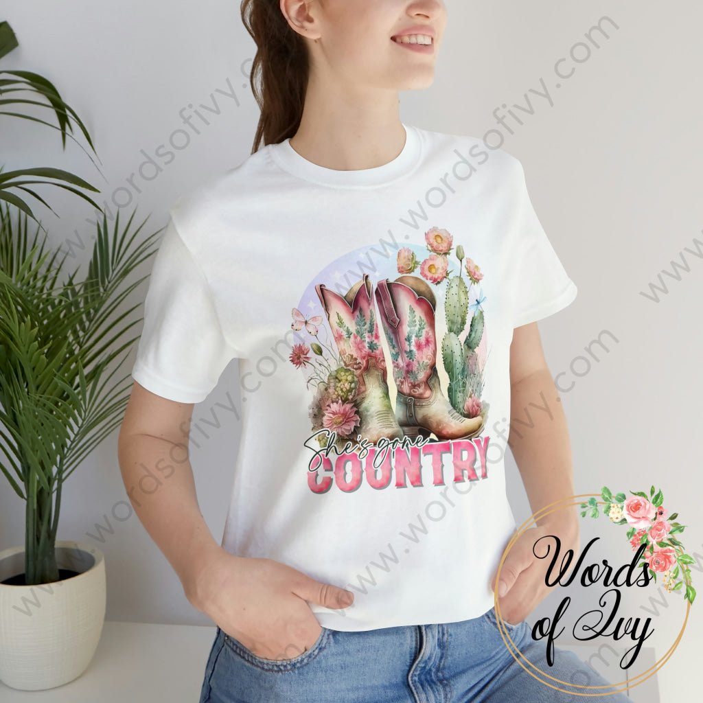 Adult Tee - Shes Gone Country 230507015 T-Shirt
