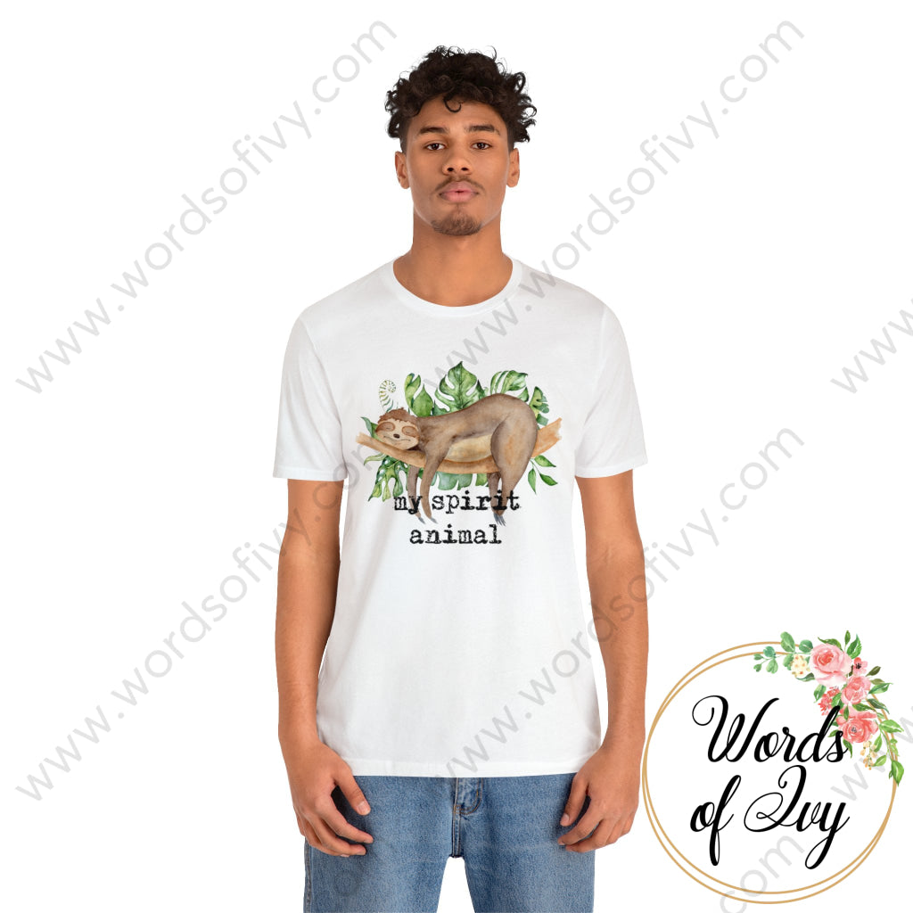 Adult Tee - Sloth Spirit Animal 230703048 T-Shirt