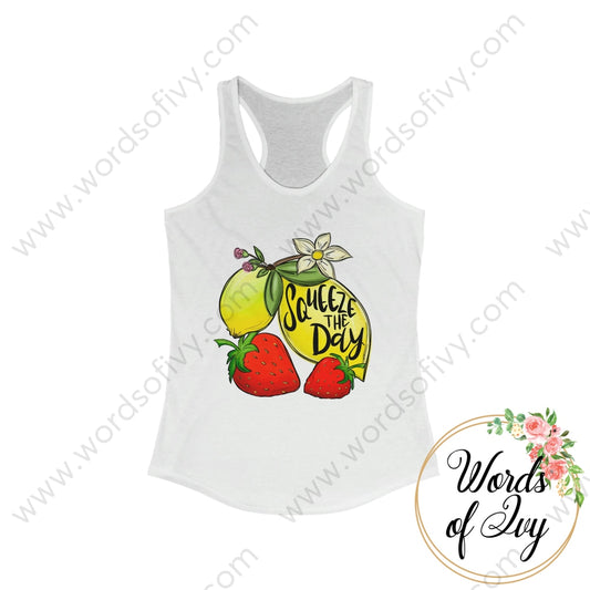 Adult Tee - Squeeze The Day 221122010 Xs / Solid White Tank Top