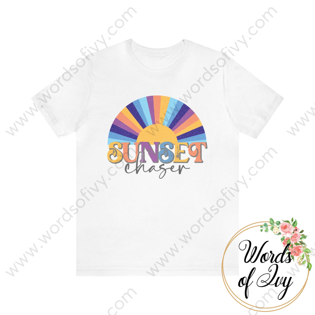 Adult Tee - Sunset Chaser 220306002 White / S T-Shirt
