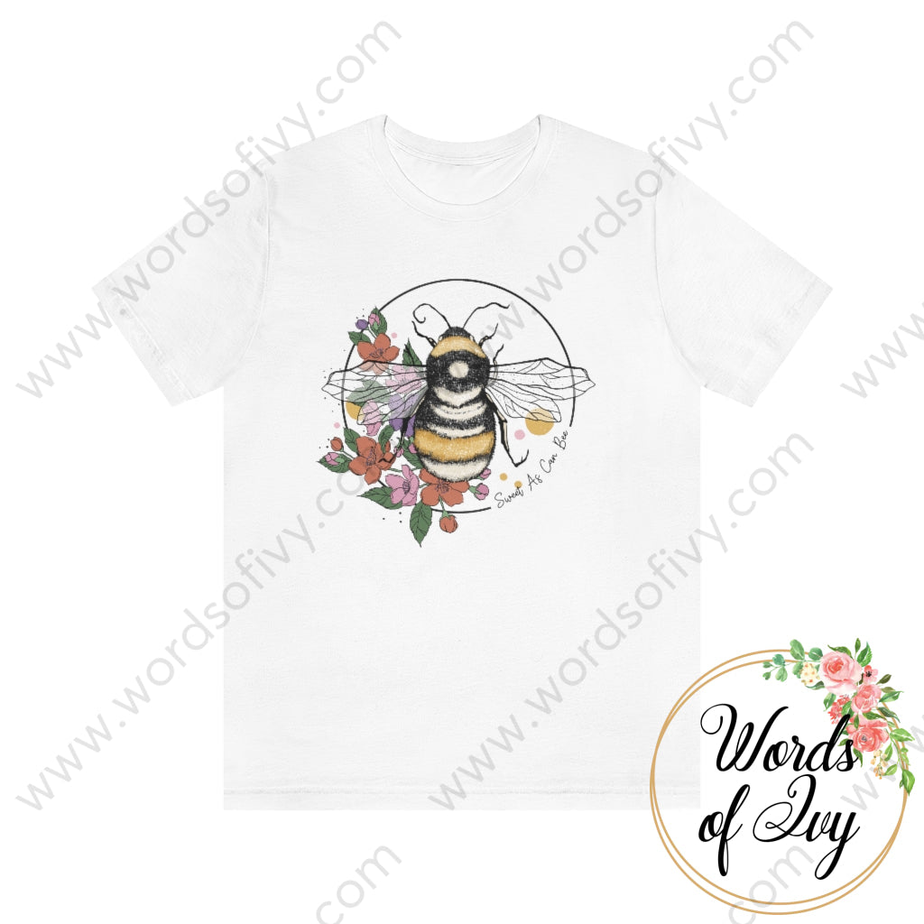 Adult Tee - Sweet As Can Bee 220712003 White / S T-Shirt
