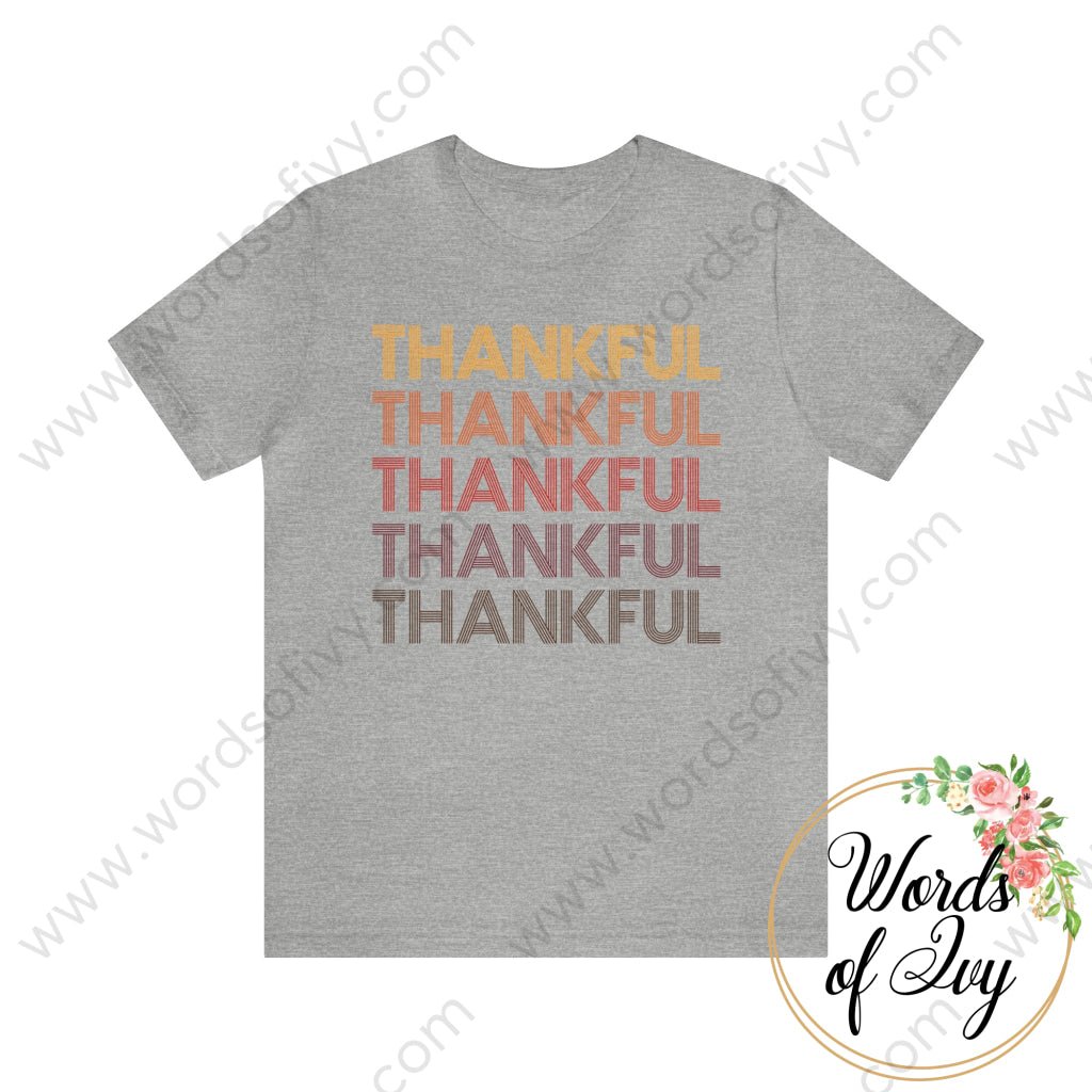 Adult Tee - Thankful 230703089 Athletic Heather / S T-Shirt