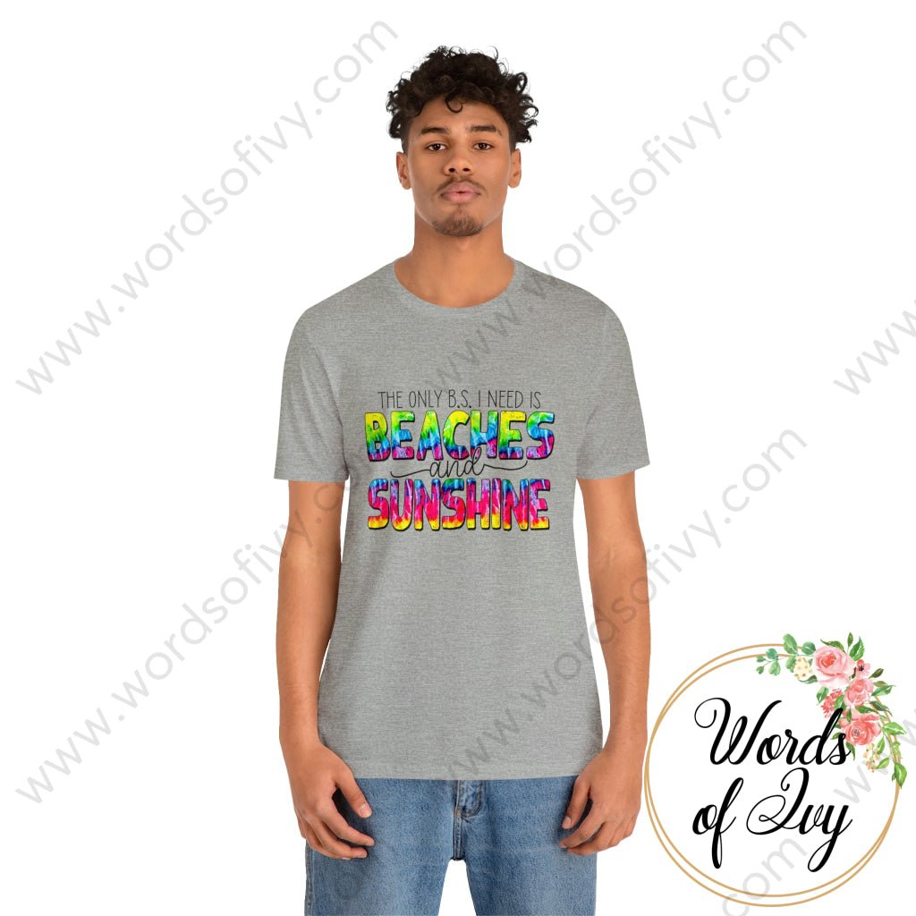 Adult Tee - The Only Bs I Need Is Beaches And Sunshine 220814003 T-Shirt