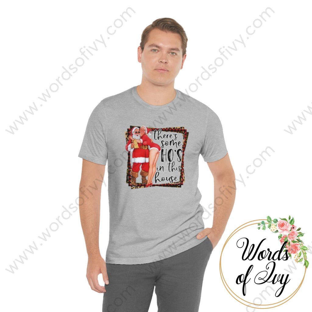 Adult Tee - Theres Some Hos In This House Santa 221008032 T-Shirt