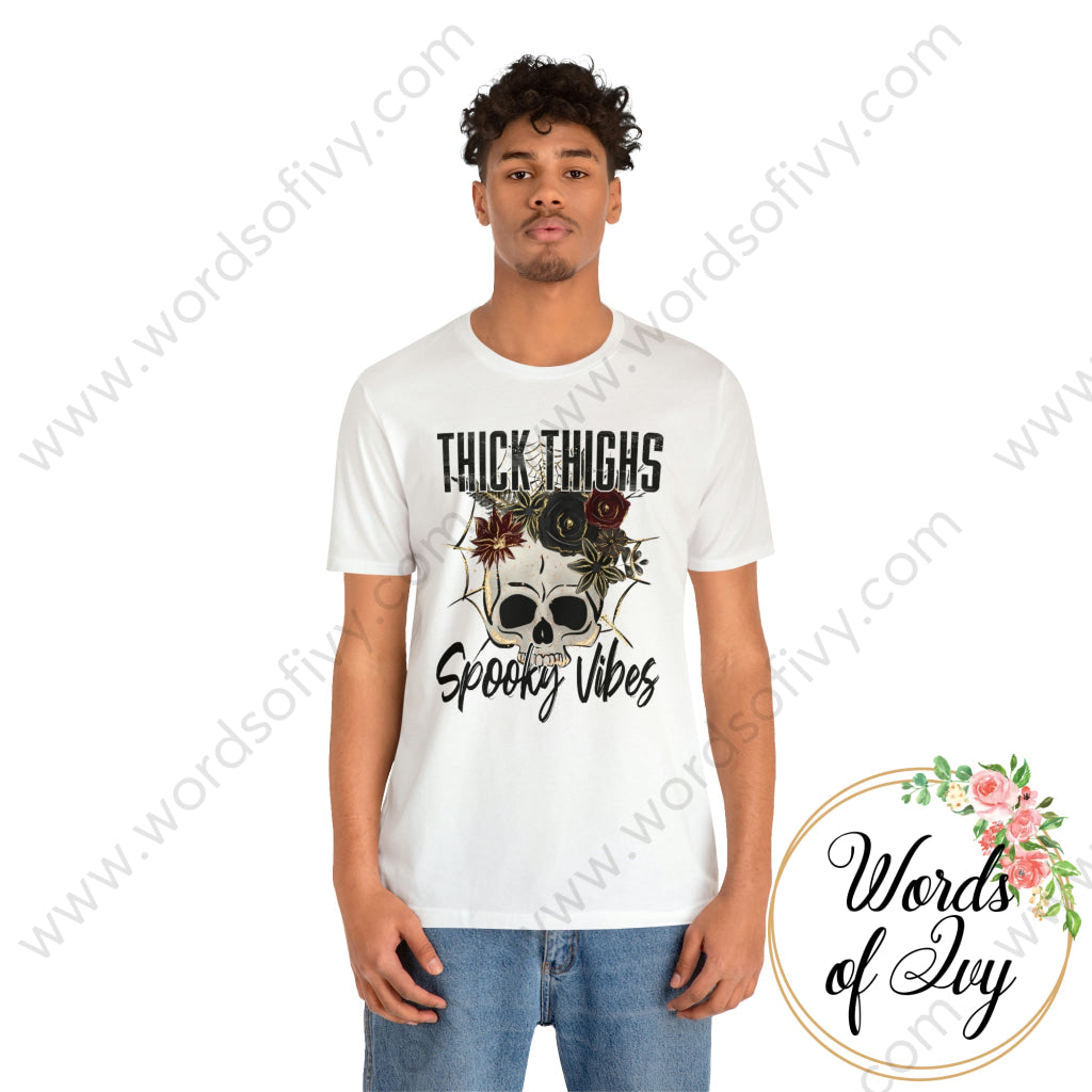 Adult Tee - Thick thighs spooky vibes 221009036 | Nauti Life Tees