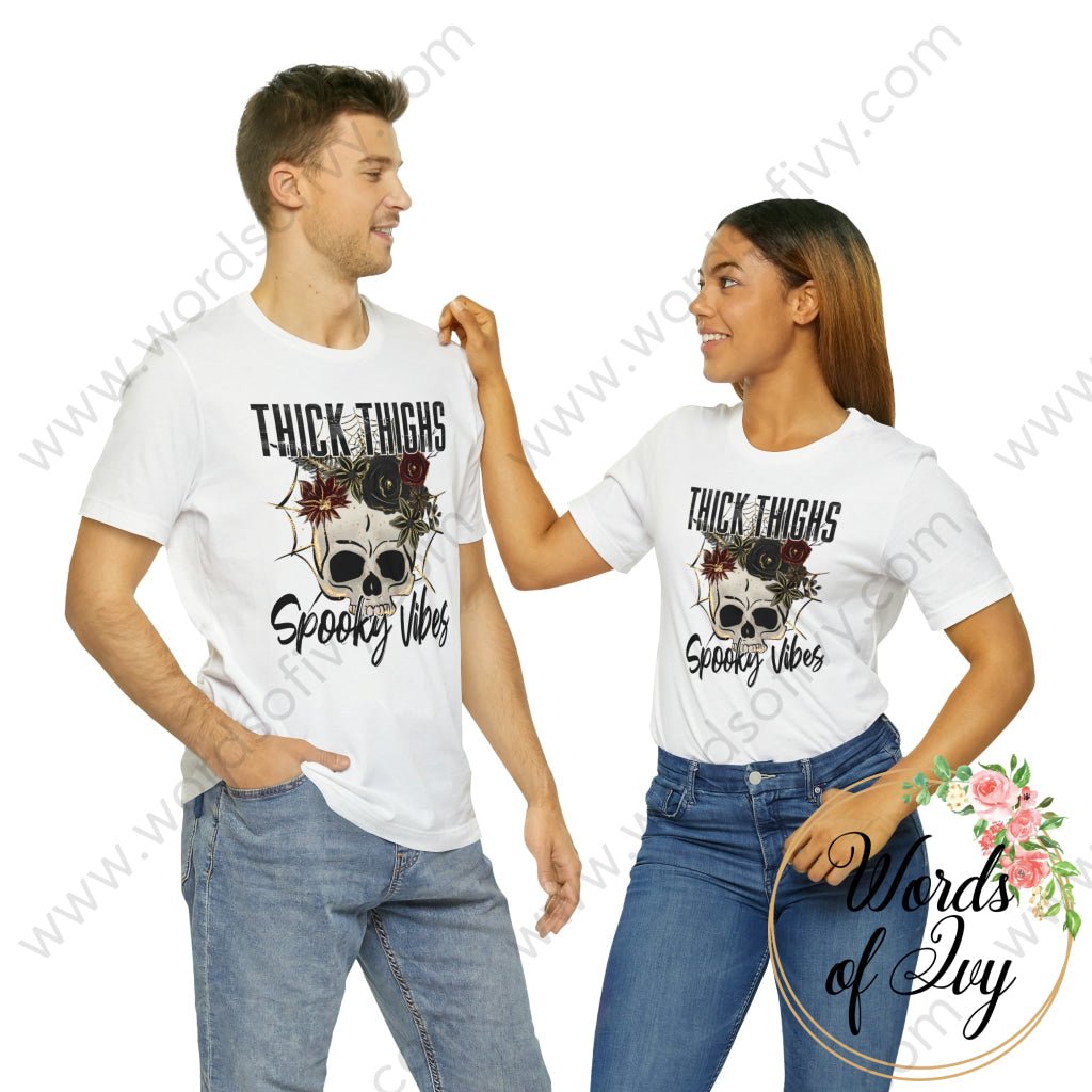 Adult Tee - Thick thighs spooky vibes 221009036 | Nauti Life Tees