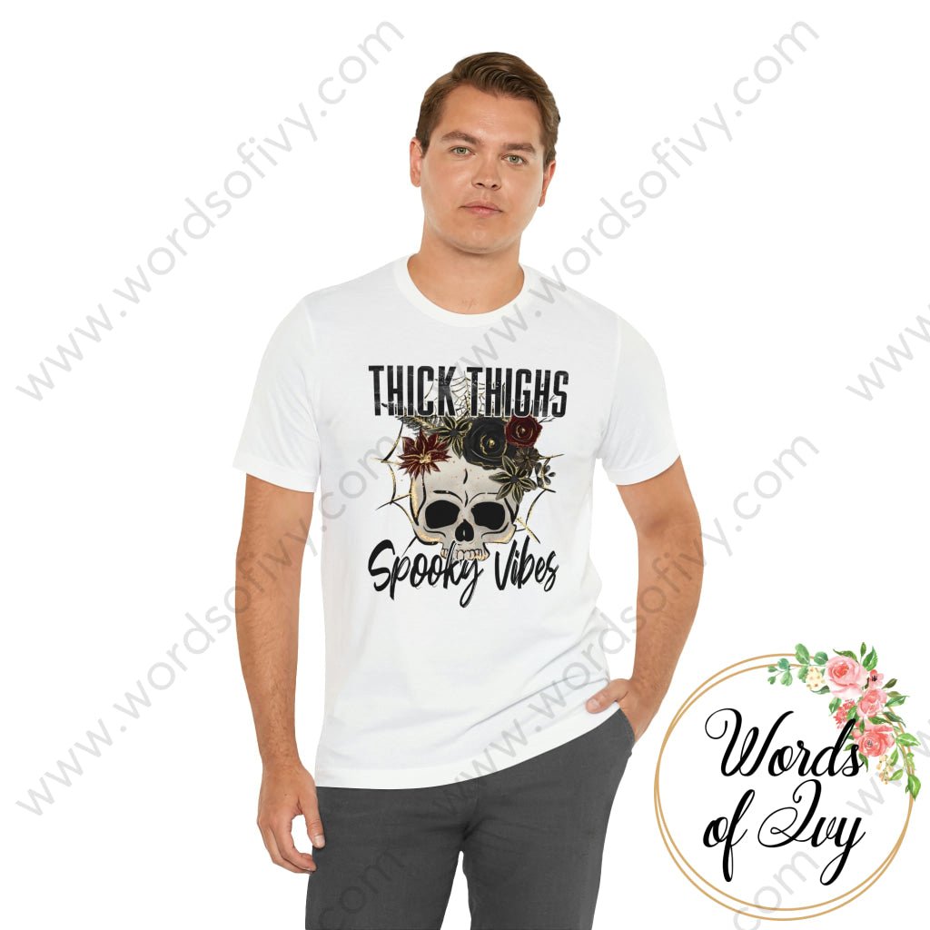 Adult Tee - Thick thighs spooky vibes 221009036 | Nauti Life Tees