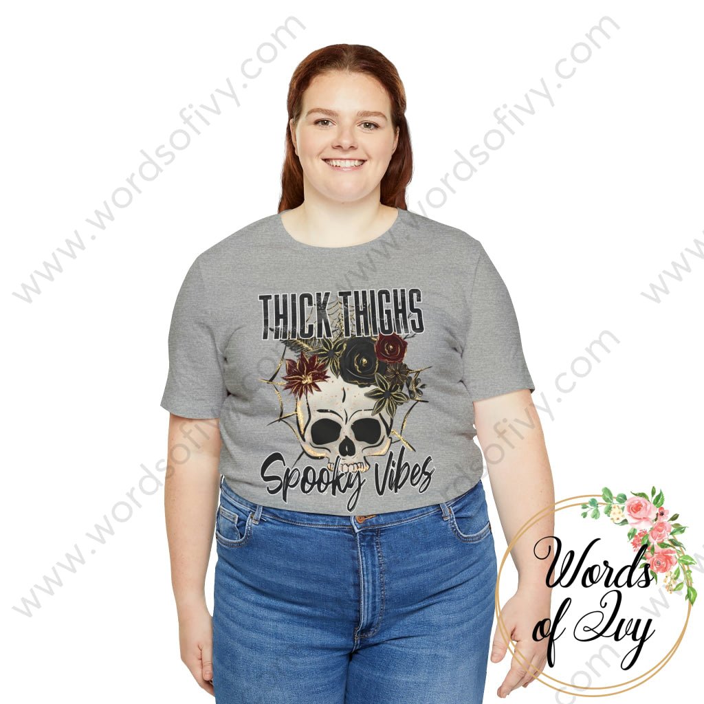 Adult Tee - Thick thighs spooky vibes 221009036 | Nauti Life Tees