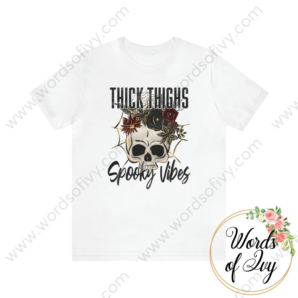 Adult Tee - Thick thighs spooky vibes 221009036 | Nauti Life Tees