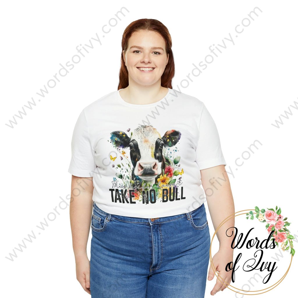 Adult Tee - THIS HEIFER DOESN'T TAKE NO BULL 230416007 | Nauti Life Tees