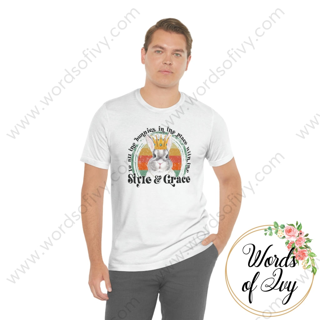 Adult Tee - To All The Bunnies In Place With Style And Grace 220222002 T-Shirt