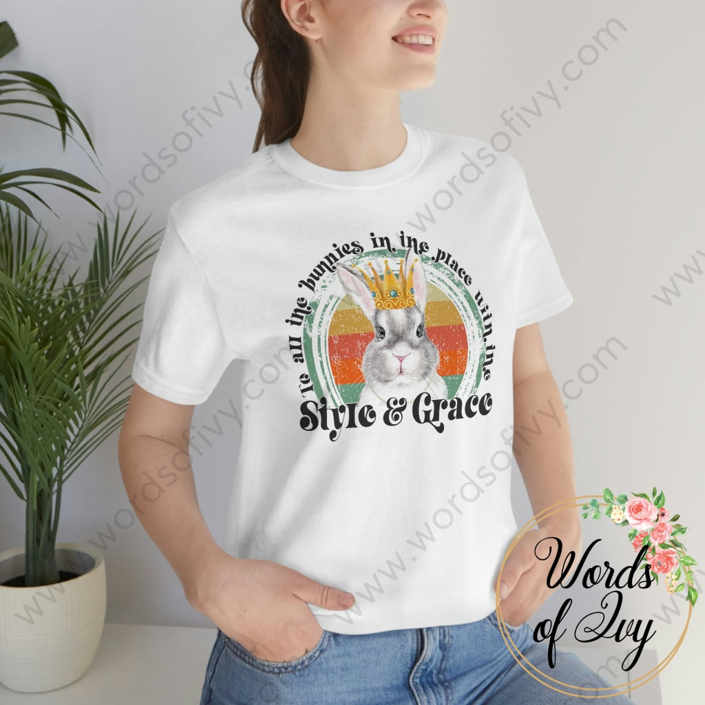 Adult Tee - To All The Bunnies In Place With Style And Grace 220222002 T-Shirt