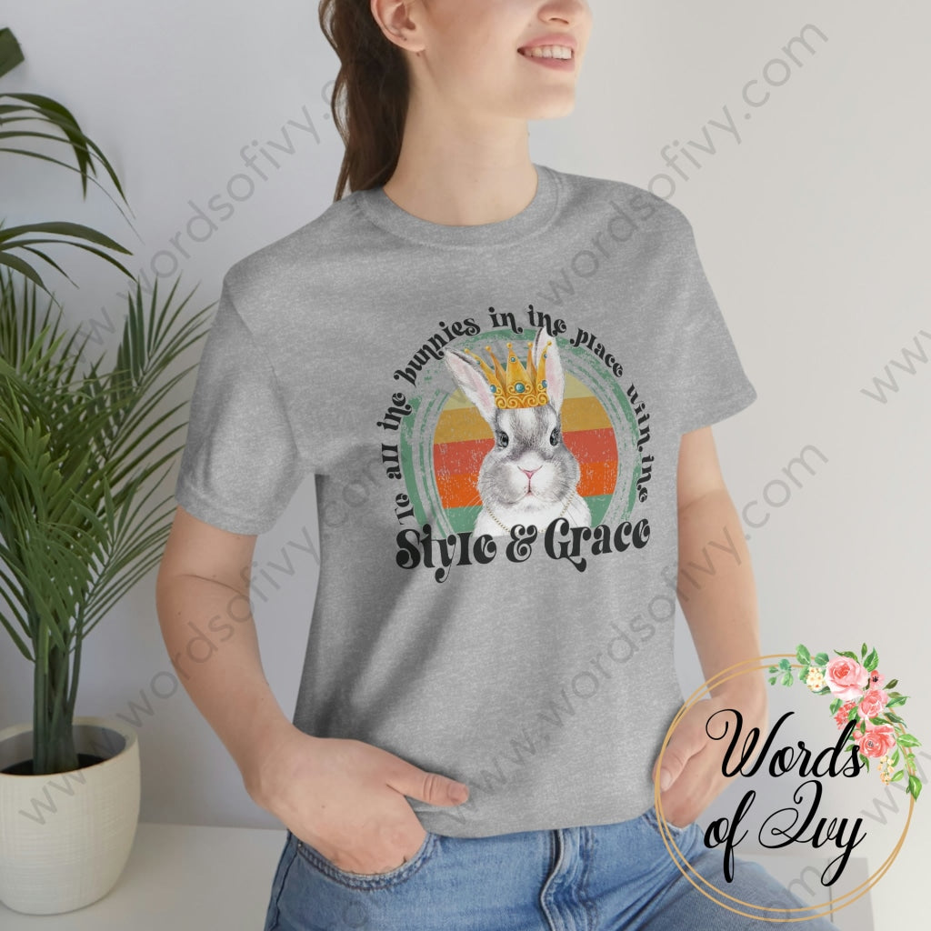 Adult Tee - To All The Bunnies In Place With Style And Grace 220222002 T-Shirt