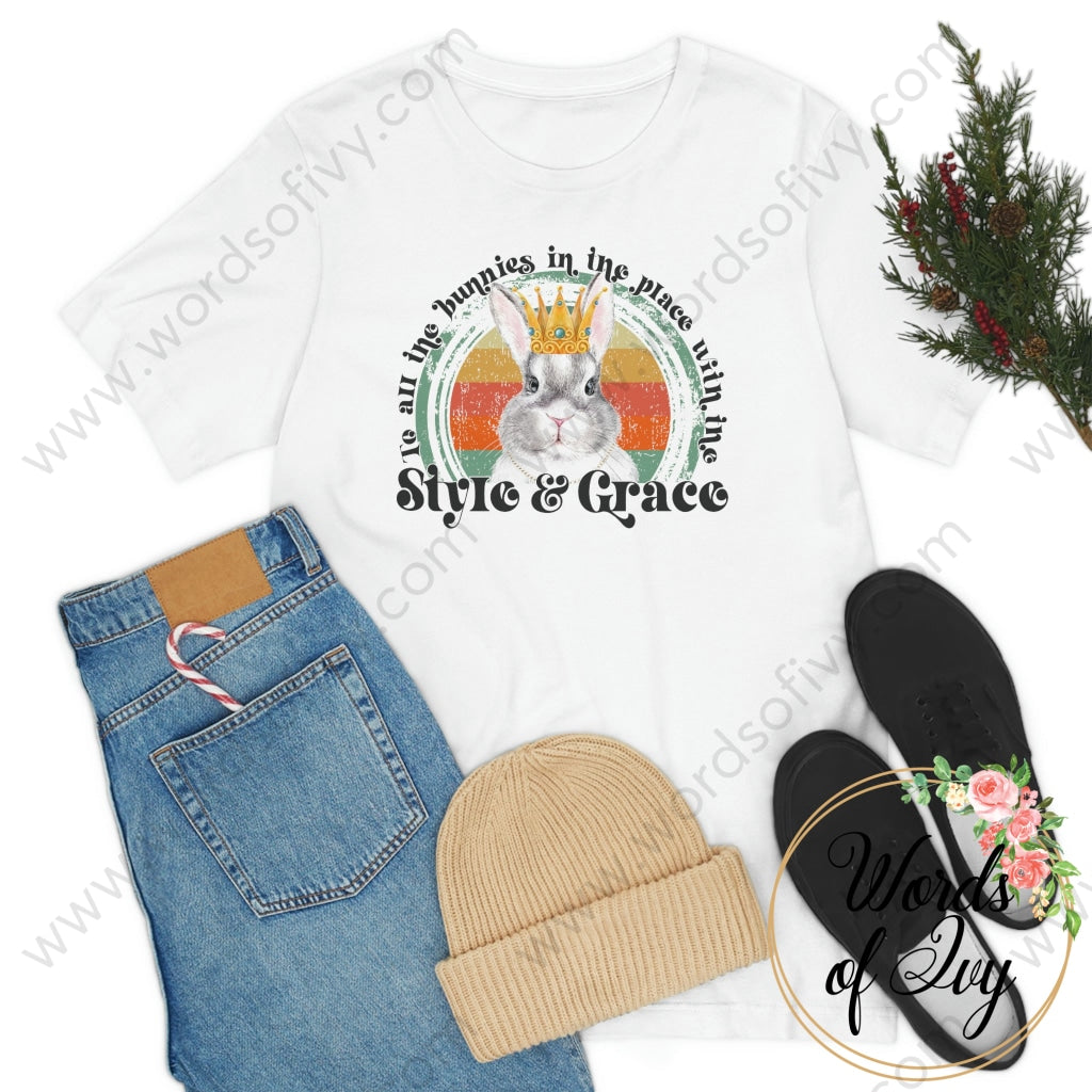 Adult Tee - To All The Bunnies In Place With Style And Grace 220222002 T-Shirt