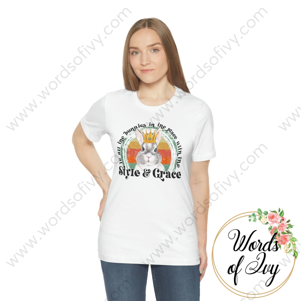 Adult Tee - To All The Bunnies In Place With Style And Grace 220222002 T-Shirt