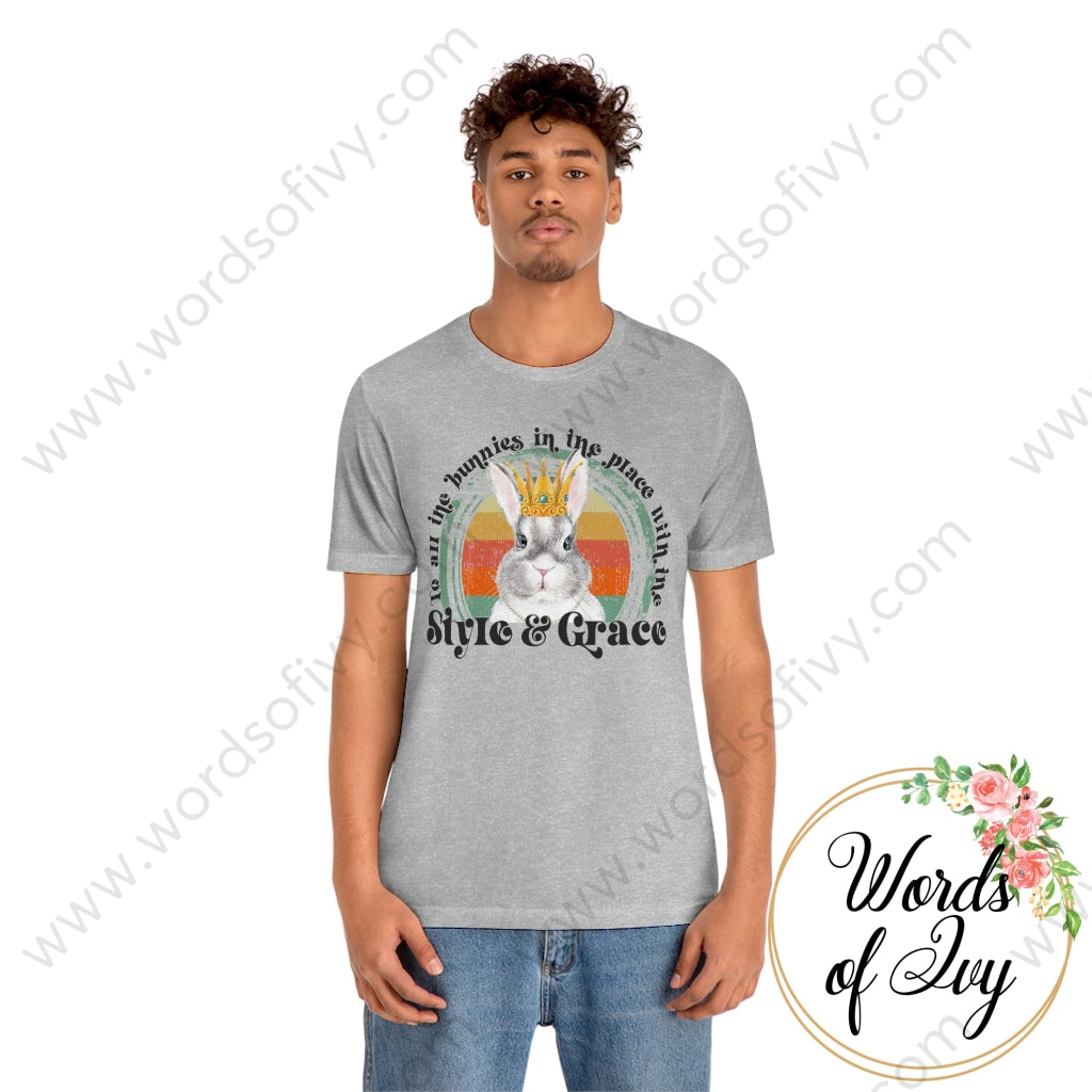 Adult Tee - To All The Bunnies In Place With Style And Grace 220222002 T-Shirt