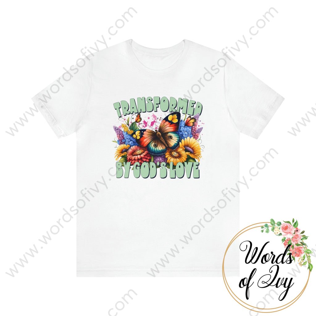 Adult Tee - TRANSFORMED BY GOD'S LOVE 230428003 | Nauti Life Tees