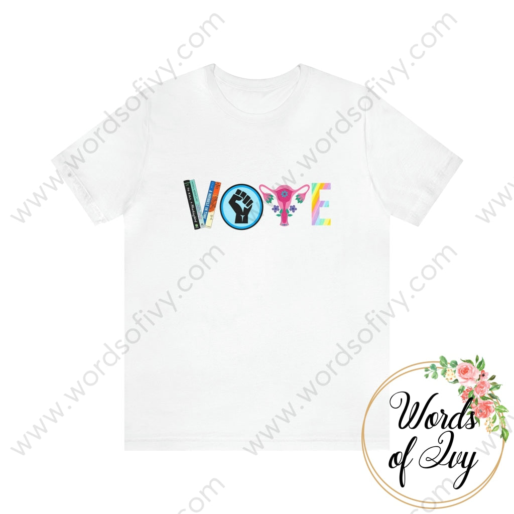 Adult Tee - Vote2 230421002 White / S T-Shirt