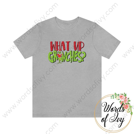 Adult Tee - What Up Grinches 221008036 Athletic Heather / S T-Shirt
