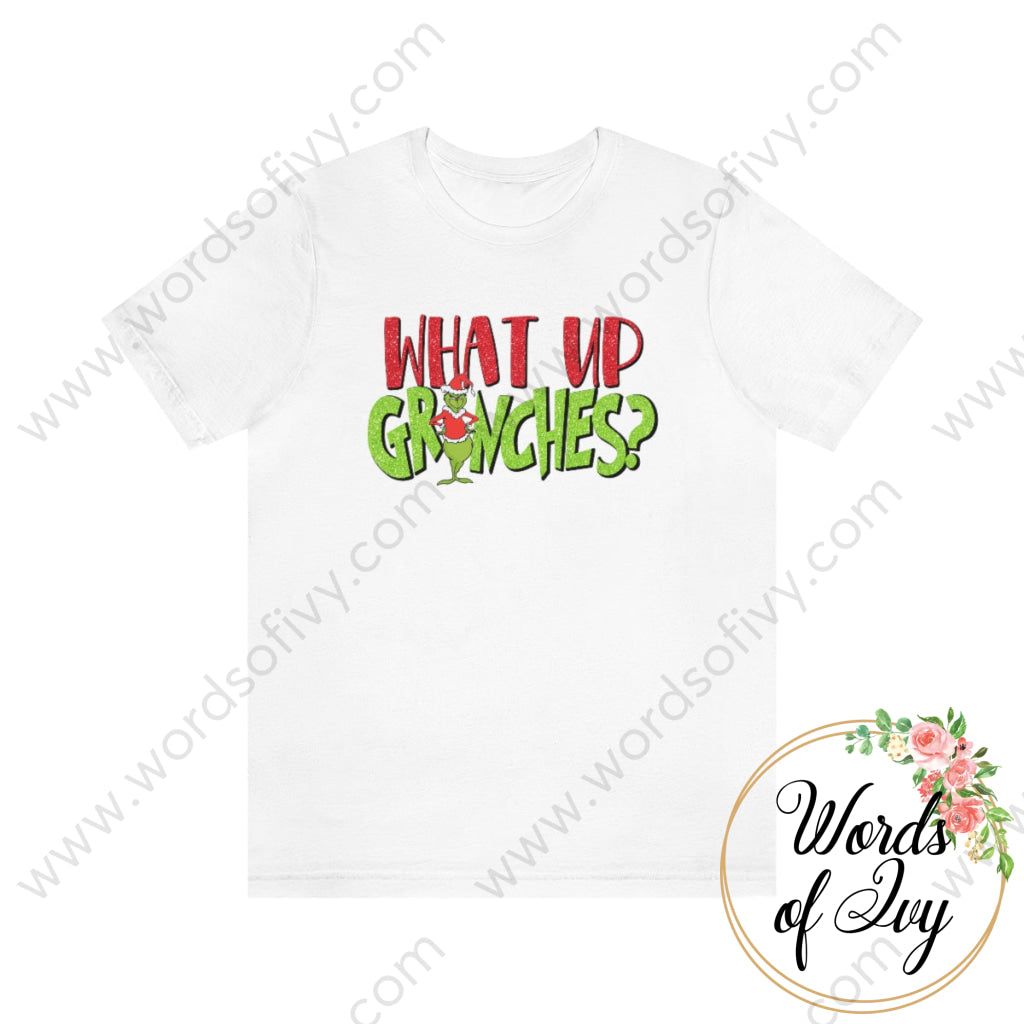 Adult Tee - What Up Grinches 221008036 White / S T-Shirt