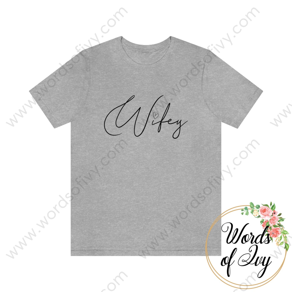 Adult Tee - Wifey 211206001 Athletic Heather / S T-Shirt