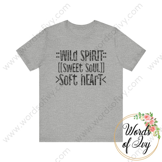 Adult Tee - Wild Spirit 240724056 Athletic Heather / S T-Shirt