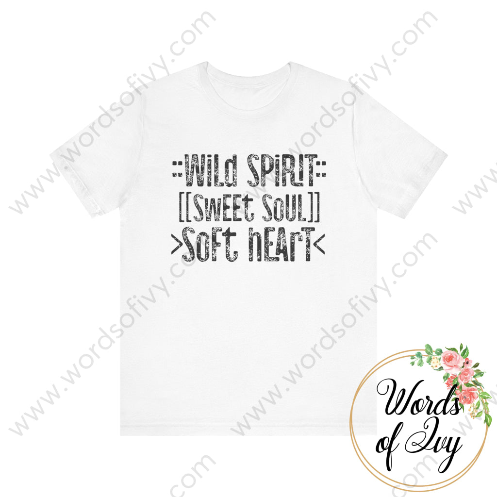 Adult Tee - Wild Spirit 240724056 White / S T-Shirt