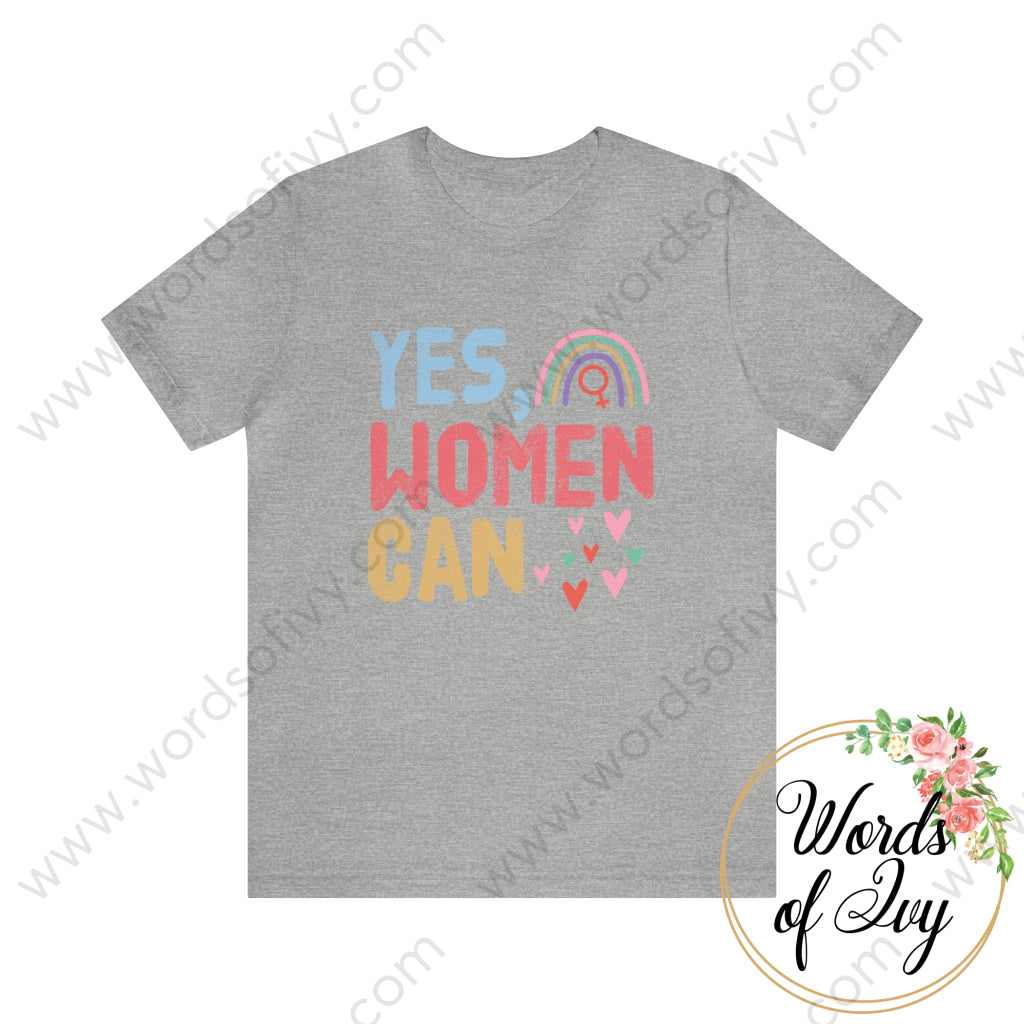 Adult Tee - Yes Women Can 220706011 Athletic Heather / S T-Shirt