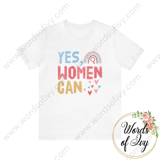 Adult Tee - Yes Women Can 220706011 White / S T-Shirt