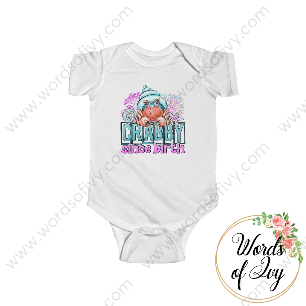 Baby Tee - Crabby Since Birth 220519002 White / 12M Kids Clothes