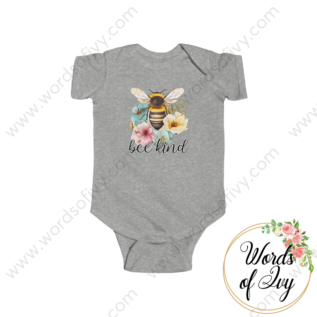 Baby Tee - floral bee kind 230420001 | Nauti Life Tees