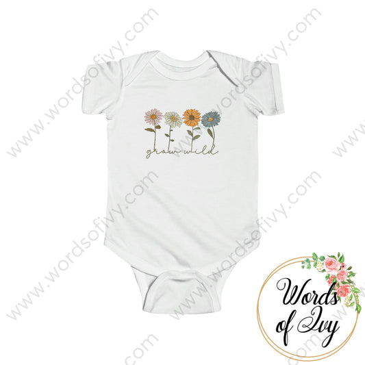 Baby Tee - Grow Wild 230416005 White / Nb (0-3M) Kids Clothes