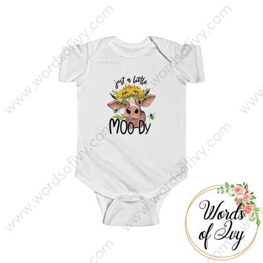 Baby Tee - Just A Little Moody 220411003 White / 12M Kids Clothes
