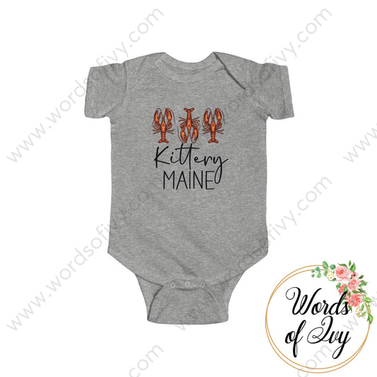 Baby Tee - Lobster Kittery Maine 220813001 Heather / 12M Kids Clothes