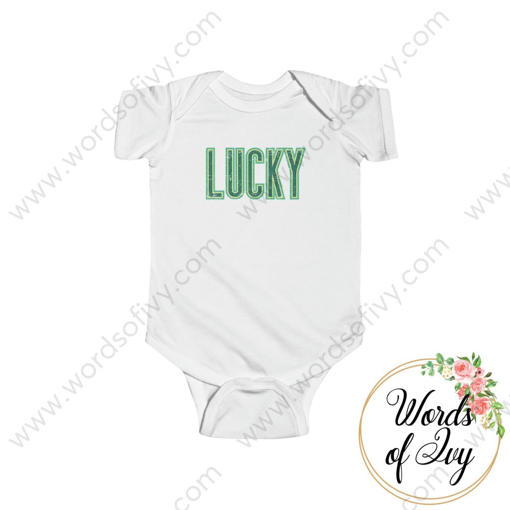 Baby Tee - Lucky 220110005 White / Nb (0-3M) Kids Clothes