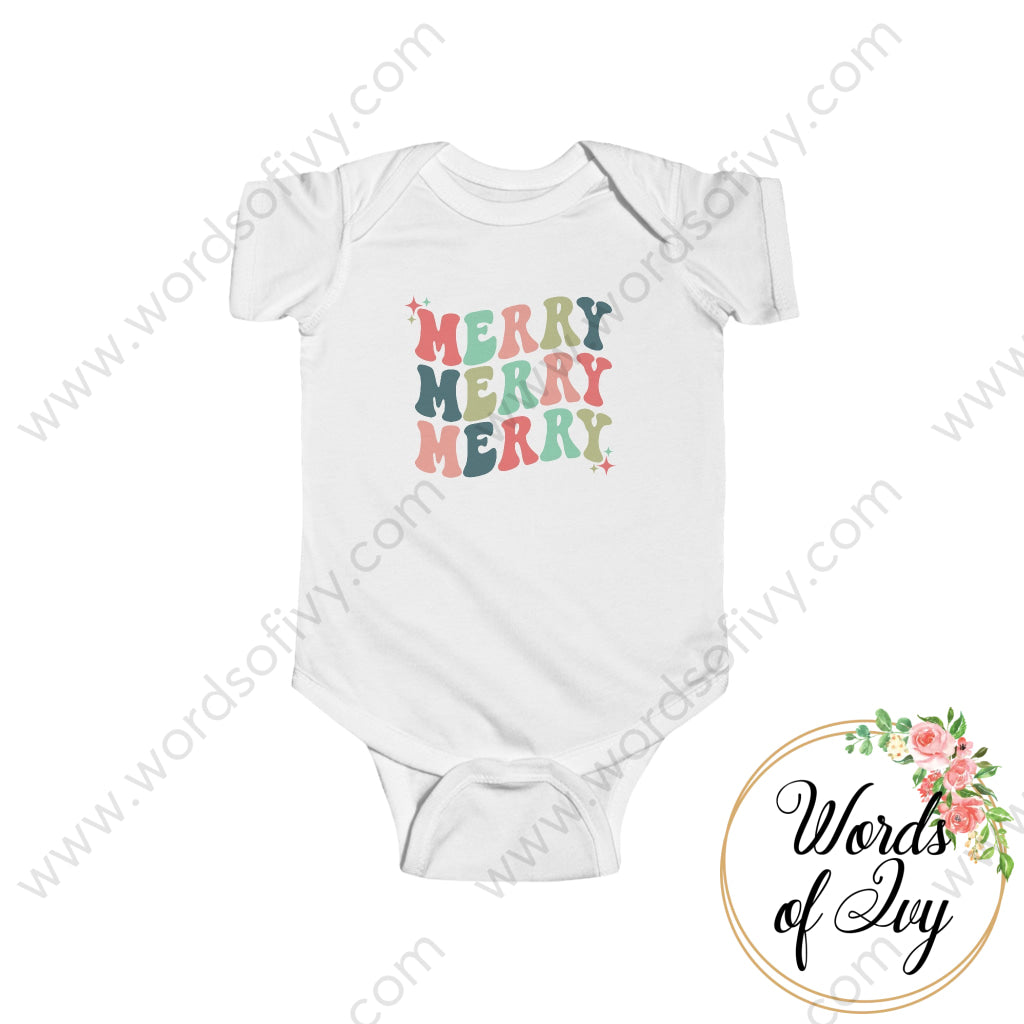 Baby Tee - Merry 221123120 White / Nb (0-3M) Kids Clothes