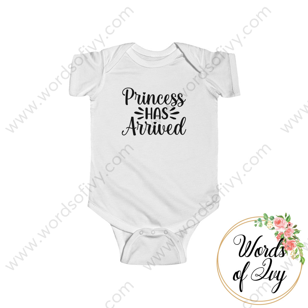 Baby Tee - Princess Has Arrived 220728003 White / Nb (0-3M) Kids Clothes
