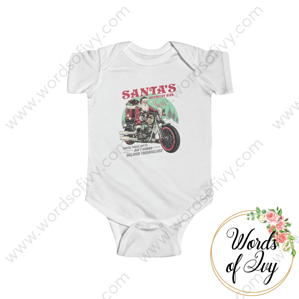 Baby Tee - Santa's Midnight Ride 221108009 | Nauti Life Tees