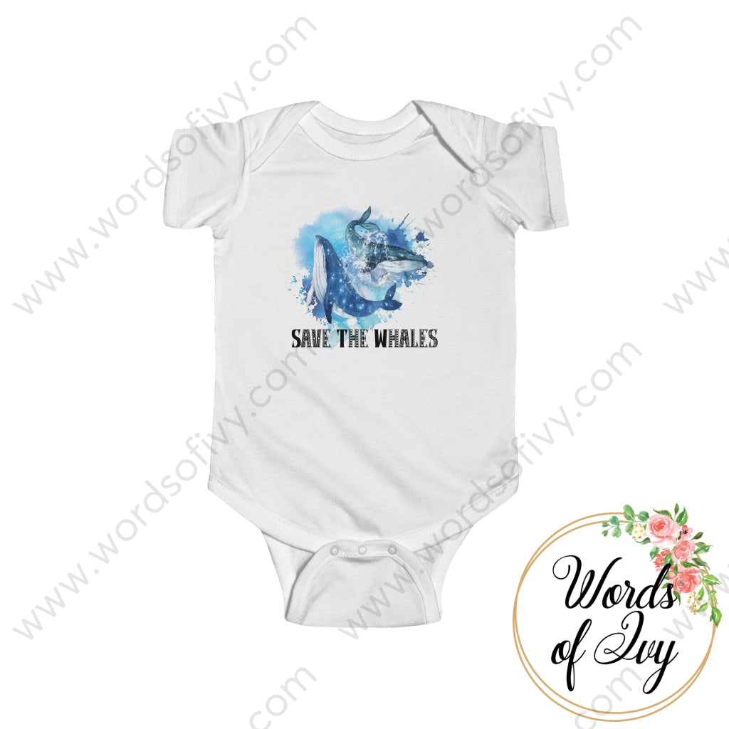 Baby Tee - Save The Whales 220417002 White / 12M Kids Clothes