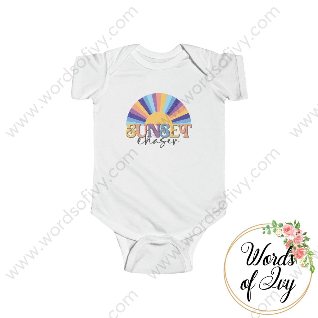 Baby Tee - Sunset Chaser 220306002 White / Nb (0-3M) Kids Clothes