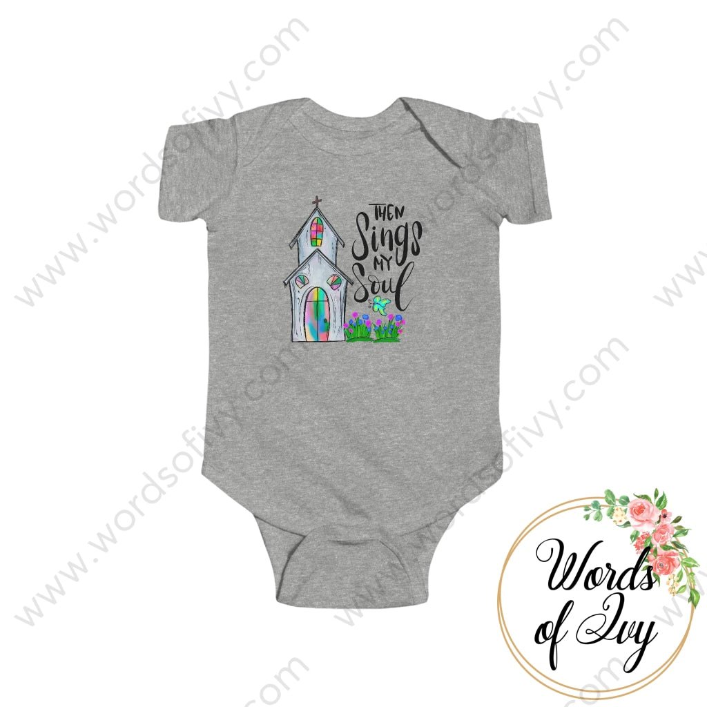 Baby Tee - Then Sings My Soul 221122008 Heather / Nb (0-3M) Kids Clothes