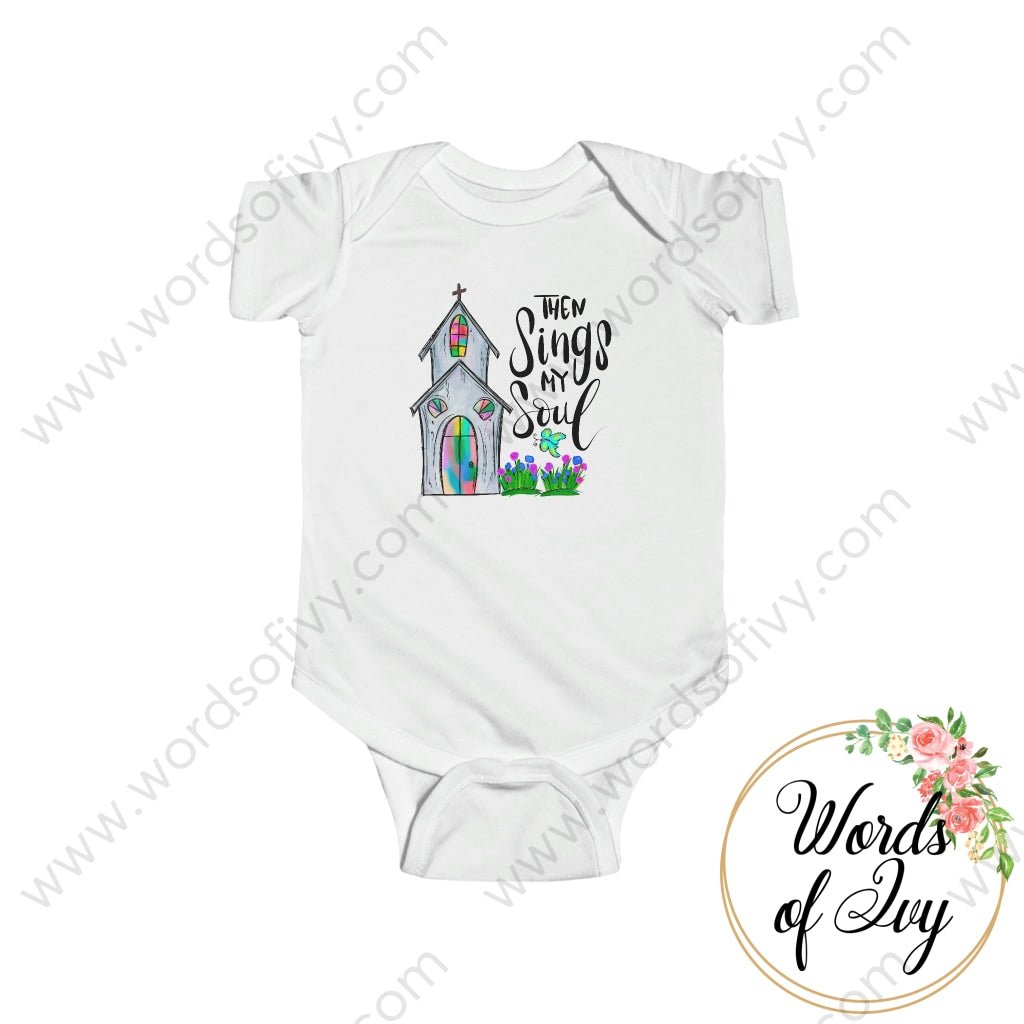 Baby Tee - Then Sings My Soul 221122008 White / Nb (0-3M) Kids Clothes