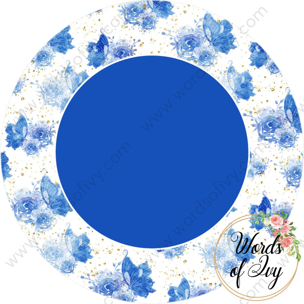 Car Coaster - Blue Floral 220927004